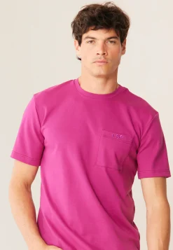Le slip français Hauts<T-shirt Homme en coton-Sasha Betterave Rose