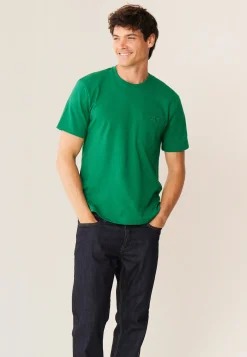 Le slip français Hauts<T-shirt Homme en coton-Sasha Epicéa Vert