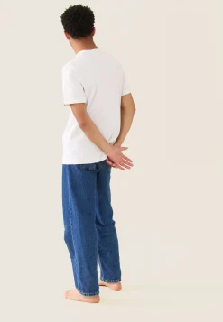 Le slip français Hauts<T-shirt mixte col rond en coton-Jean-P Révolutionnaire Blanc