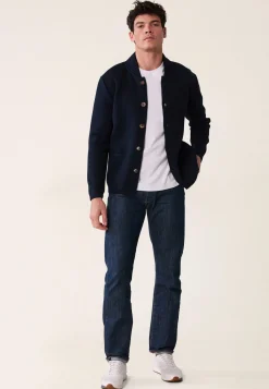 Le slip français Pulls|Hauts<Veste en maille-Eloi Bleu