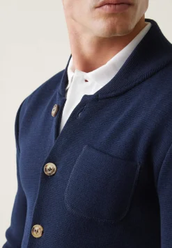 Le slip français Hauts|Vestes & Chemises<Veste en maille-Eloi Marine Bleu