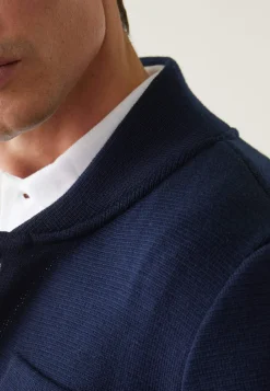 Le slip français Hauts|Vestes & Chemises<Veste en maille-Eloi Marine Bleu